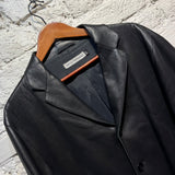 EMPORIO ARMANI BLACK LEATJER JACKET