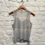 ARMANI JEANS EMBROIDERED MESH TOP