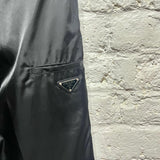 PRADA
BLACK NYLON TROUSERS