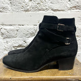 SAINT LAURENT 
BLACK SUEDE BOOTS 
SIZE 37/4UK