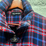 BALENCIAGA PLAID TARTAN JACKET