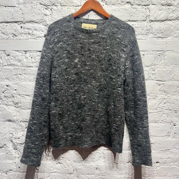 OUR LEGACY
GREY MELANGE ALPACA/POLYAMIDE KNIT JUMPER