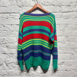 GIORGIO ARMANI
BLUE/RED/GREEN/YELLOW COTTON KNIT