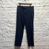 DRIES VAN NOTEN 
NAVY COTTON TROUSERS