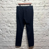 DRIES VAN NOTEN 
NAVY COTTON TROUSERS