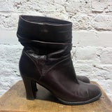 ROBERT CLERGERIE
BROWN LEATHER ANKLE BOOTS