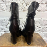 ROBERT CLERGERIE
BROWN LEATHER ANKLE BOOTS