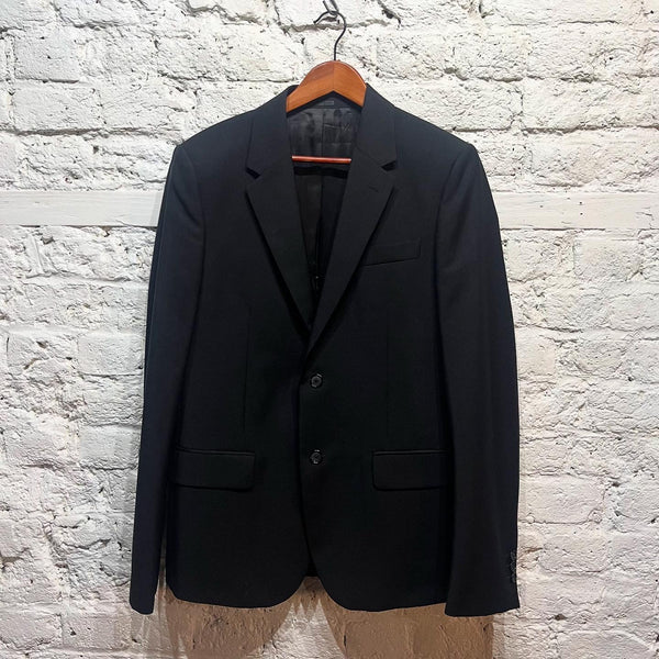 ALEXANDER MCQUEEN 
BLACK WOOL/MOHAIR SUIT