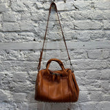 ALEXANDER WANG
ROCCO STUDDED LEATHER BAG DEEP ORANGE/TAN