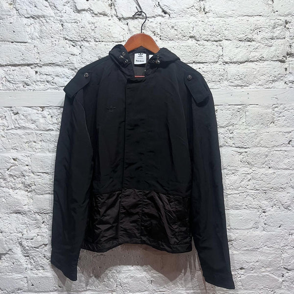 WALES BONNER X ADIDAS
BLACK HOODED COAT