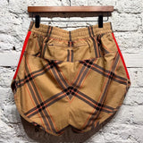 WALES BONNER X ADIDAS
TAN TARTAN RUNNING SHORTS