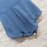 BURBERRY
BLUE STRAPLESS BODY