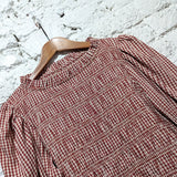 SHRIMPS 
RED/WHITE GINGHAM TOP