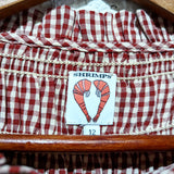 SHRIMPS 
RED/WHITE GINGHAM TOP
