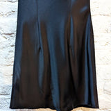 NANUSHKA 
BLACK SATIN DRESS