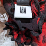 ASAI
TIE DYE SHEER TOP BLACK/RED