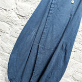 OLUBIYI THOMAS
POWDER BLUE HALTER NECK APRON DRESS