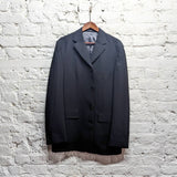 PAUL SMITH 
BLACK JACKET OX BLOOD SILK LINING