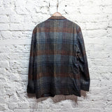 BOGLIOLI
GREY/BROWN CHECK JACKET WOOL