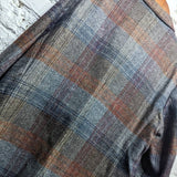 BOGLIOLI
GREY/BROWN CHECK JACKET WOOL