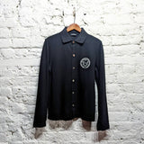 RAF SIMONS 
TO THE ARCHIVES BLACK L/S POLO SHIRT