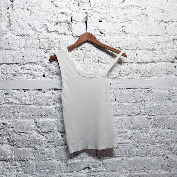 PETER DO
CREAM RIBBED VEST TOP
