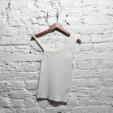 PETER DO
CREAM RIBBED VEST TOP