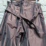 BIANCA SAUNDERS 
BRONZE BELTED TRACK PANTS