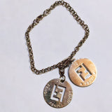 FENDI
GOLD DOUBLE COIN PENDENT