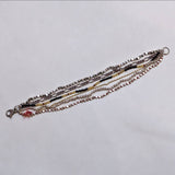 VINTAGE 
SILVER MULTI BEAD BRACELET