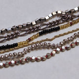 VINTAGE 
SILVER MULTI BEAD BRACELET