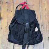 ALEXANDER MCQUEEN 
MCQ BLACK RUCKSACK RED HARNESS