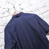 ALEXANDER MCQUEEN 
NAVY SHIRT SLEEVE SHIRT