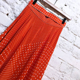 ZIMMERMAN 
RED/WHITE POLKA DOT SKIRT BELTED