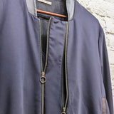 PAUL SMITH 
NAVY DOUBLE ZIP BOMBER