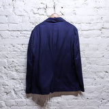 ALEXANDER MCQUEEN 
MCQ BLUE PLEAT FRONT BLAZER