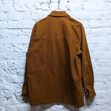 ALEXANDER MCQUEEN 
MCQ BROWN WORK JACKET WITH PATCHES