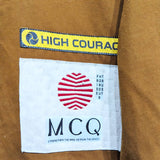 ALEXANDER MCQUEEN 
MCQ BROWN WORK JACKET WITH PATCHES