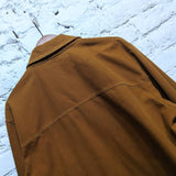 ALEXANDER MCQUEEN 
MCQ BROWN WORK JACKET WITH PATCHES