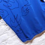 ALEXANDER MCQUEEN 
MCQ BLUE SWALLOWS T SHIRT