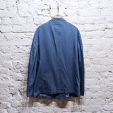 ALEXANDER MCQUEEN 
MCQ BLUE COTTON DENIM BLAZER