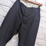 PRADA
BLACK FLAT FRONT TROUSERS