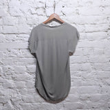 HELMUT LANG
PALE GREY RIBBED TOP