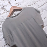 HELMUT LANG
PALE GREY RIBBED TOP