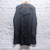 MARGARET HOWELL 
NAVY COTTON TRENCH COAT MENS