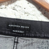 ALEXANDER MCQUEEN 
STONE WASHED BLACK JEANS