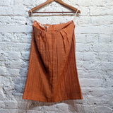 MARNI 
ORANGE CRUSH LINEN SKIRT