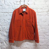 PERCIVAL
ORANGE FLEECE UTILITY SHIRT JACKET