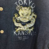 KANSAI YAMAMOTO 
BLACK WOOL BOMBER