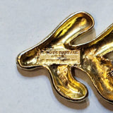 EDOUARD RAMBAUD 
GOLD SEAWEED BROACH